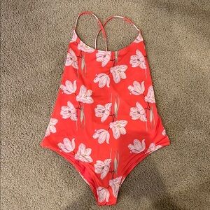 Floral Swimwear in Coral and Pink